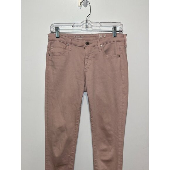 Adriano Goldschmied Pink The Legging Ankle siper sinny  Frayed Hem Jeans Size 27 - Picture 3 of 13